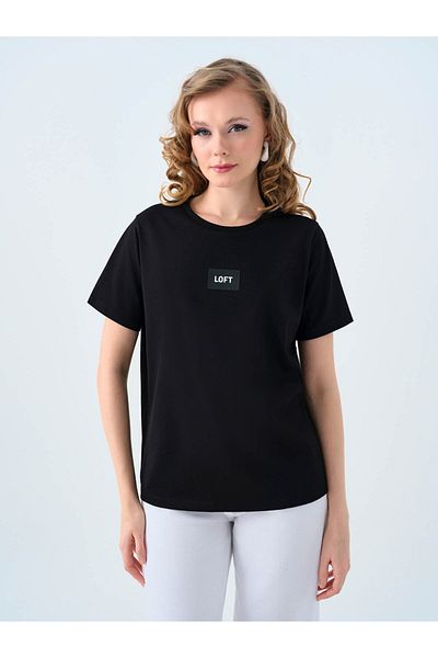 Loft Tricou negru pentru femei Regular Fit LF2039148