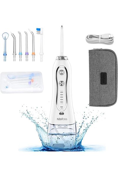 h2ofloss Water Flosser Cordless Oral Irrigator Portable Rechargeable Dental Flossers
