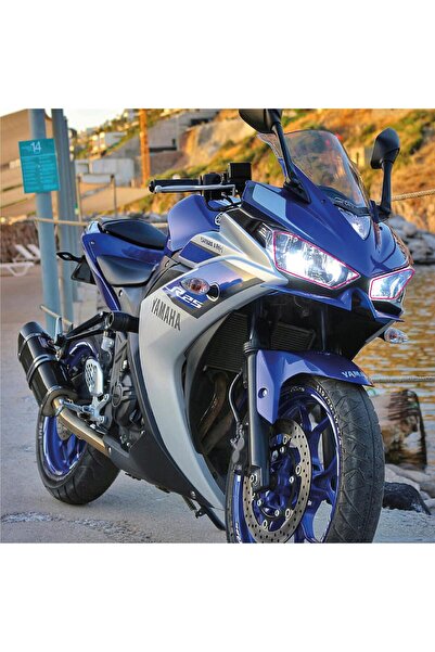 Motiker Yamaha YZF-R25 2015-2018 Far Koruma Şeffaf Folyo Kesim Hazır Kalıp