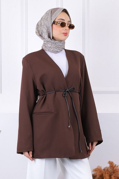 İmajButik Μπουφάν με καφέ επένδυση