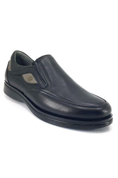 Forelli 6927-H Nardo Black Ανδρικά παπούτσια από γνήσιο δέρμα
