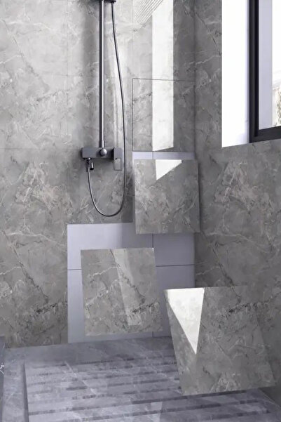 Tor Store 10'lu Set Mermer Desenli Alüminyum Plastik Duvar Kaplama Karosu Sti...