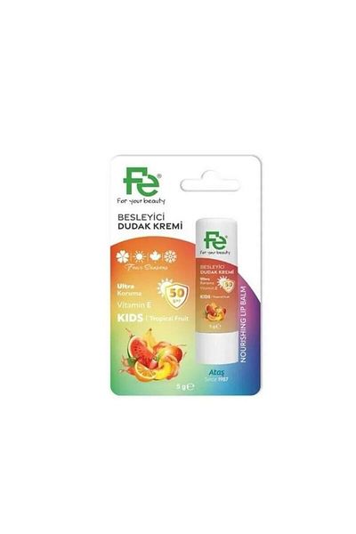 Fe Kids Spf50 Tropical Fruits Nourishing Lip Balm 5Gr