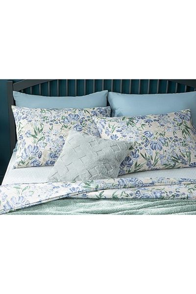 English Home Față de pernă Romantic Bloom Easy-Iron, 2 piese, albastră