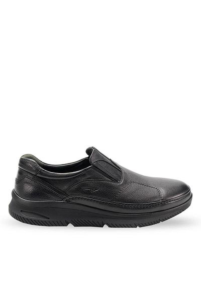 Forelli 46109 Мъжки черни обувки от естествена кожа For-Halluks