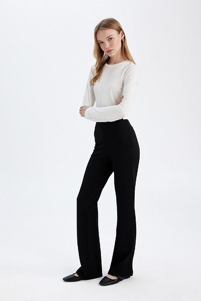 DeFacto Flare Fit Casual Basic Trousers 3187864