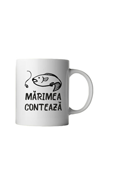 OEM Εξατομικευμένη λευκή κούπα με μήνυμα για τους ψαράδες, INOVATIX®. 330ml