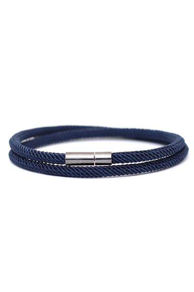 Choice M 19.5cm 7.7Inch Navy Noter New Arrival Mens Rope Bracelet 4mm Nylon Double Layer Lucky Thread Bracl