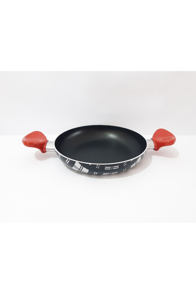 renkli çiçekler مقلاة تيفلون منقوشة مقاس 22 سم - مقلاة بيض ميلمن - مقلاة طهي