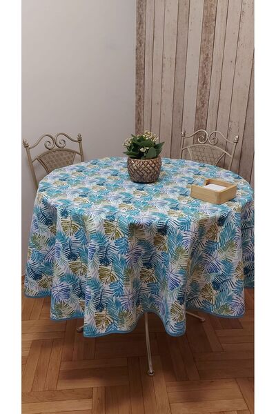 gonk Round,Duck (Liquid Iti̇ci̇,Stain-Proof) Fabric,Tablecloth