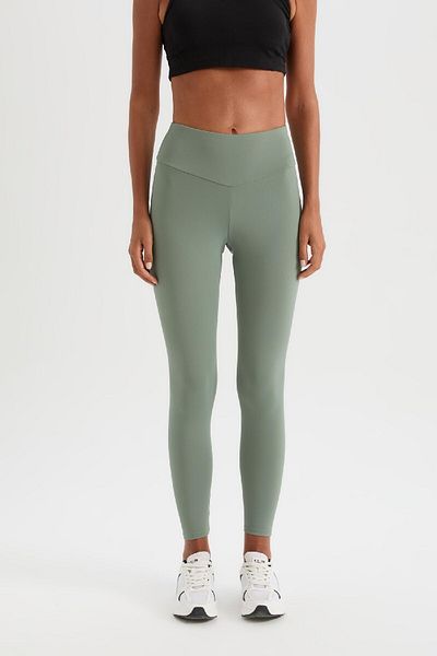 DeFacto Passform mit hoher Taille, tailliert, flexibel, Basic, einfarbig, Sportler-Leggings B4147ax25sp