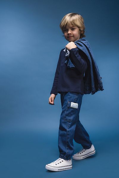 DeFacto Pantaloni de jeans cu bandă elastică pentru bebeluși D7769A525SP