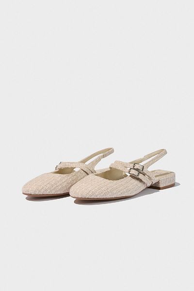 DeFacto Damen-Ballerina-Sandalen mit flacher Sohle D8964AX25SM