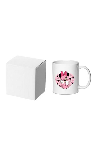 OEM Cana albă personalizată Minnie Mouse, INOVATIX®. 330 ml