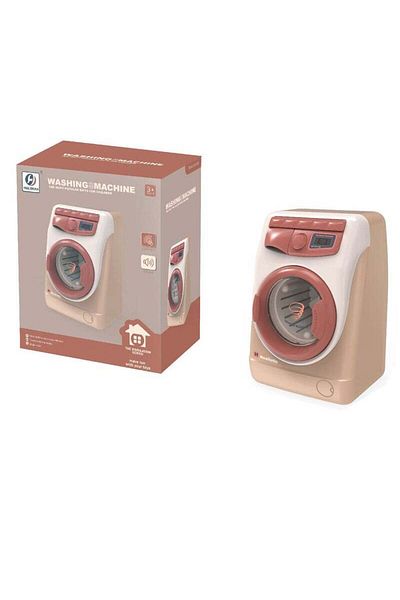 FULLJOY Battery operated washing machine with realistic lights and sounds, interactive washing machine