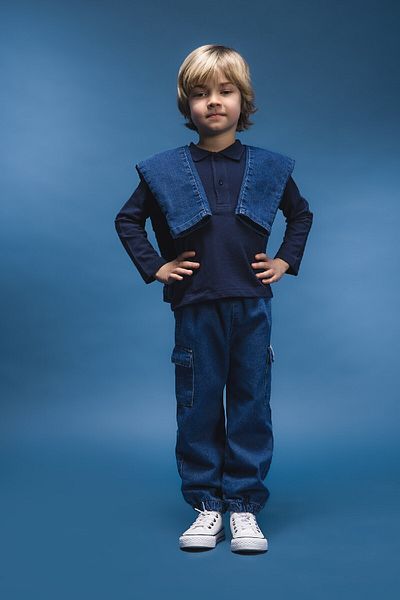 DeFacto Pantaloni de jeans cu bandă elastică pentru bebeluși D7769A525SP