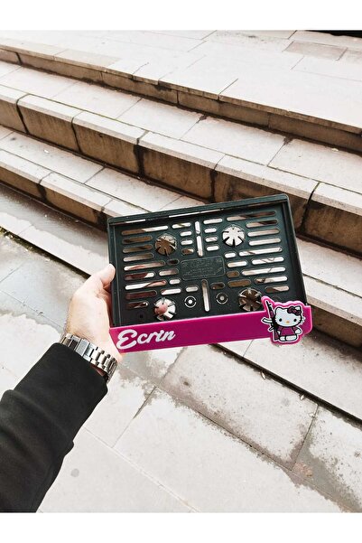 Pi Dekorasyon Motorsiklet Plakalık Lazer Kesim Pleksi Keleşli HELLO KİTY lmotor plakalık|kişiye özel plakalık