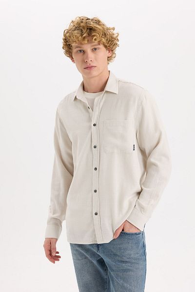 DeFacto Regular Fit Cotton Long Sleeve Shirt D7079Ax25Sp