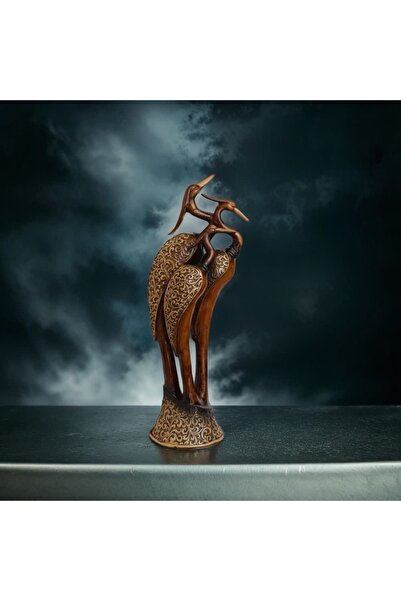 Yaratıcı sanatlar atölyesi Balıkçıl Kuşu Ailesi Tek Parça Dekoratif Büyük Boy...