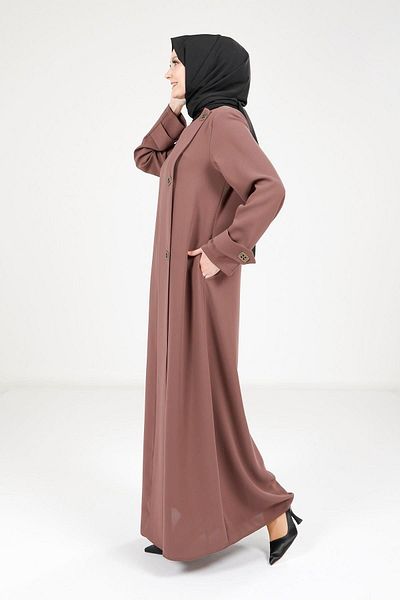 Beyza Λεπτομερή κουμπί Cappuccino Ferace 9288