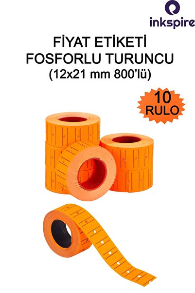 inkspire Oznaka cene narandžasta 800 komada 10 rola 12x21 mm 10 komada mašina...