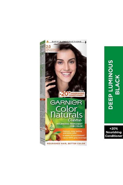 Garnier Garnier Color Naturals Hair Dye, Shiny Black - 2.0