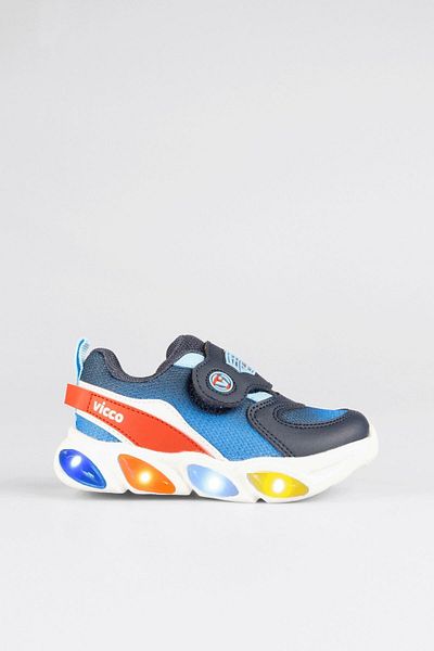 Vicco Lightweight Orthopedic Velcro Boys' Sports Shoes with Lights