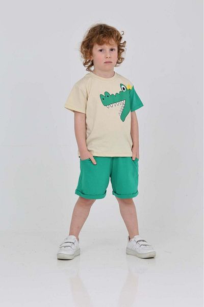 Mrs.idea Swimming Crocodile t Boys 2 Piece Set