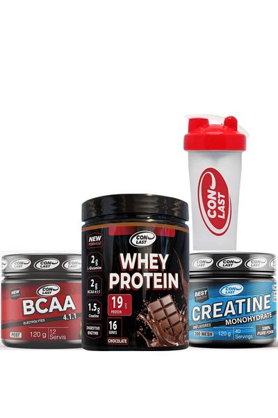 Conlast Whey Protein Chocolate 400G/Bcaa 120G/Creatine 120g