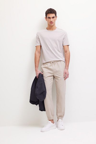 DeFacto Καλοκαιρινό υφασμάτινο παντελόνι Jogger Double Leg Y2651AZ25SP