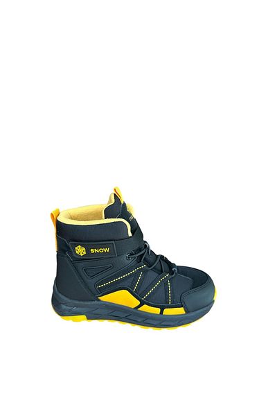 pepino Fk24-1775 Παιδικές μπότες πεζοπορίας μαύρο κίτρινο