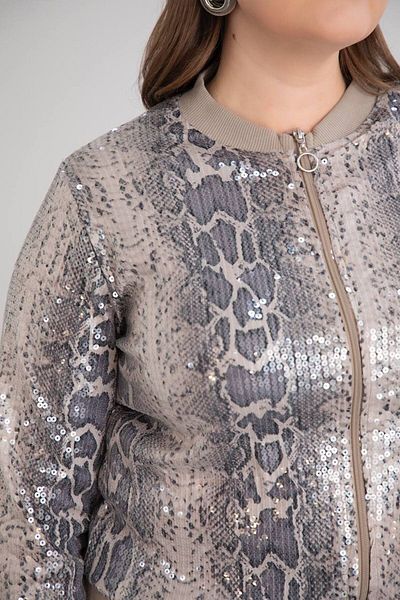 TUSSE Elegant Patterned Sequin Embroidered Large Size Stylish Cardigan
