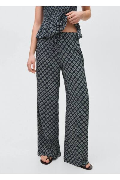 Mango Teen Pantalone ravnog kroja sa šarom