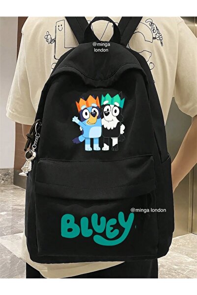 weywot Bluey Cartoon Double Printed School, Τάξη, Σακίδιο πλάτης μαθημάτων με...