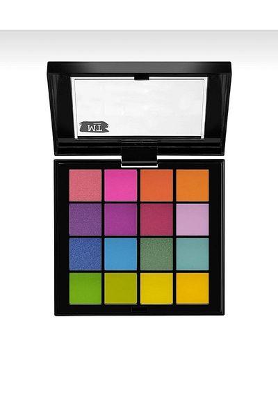 Makeuptime Ultimate Neon 16 Color Eyeshadow Palette - Model 02