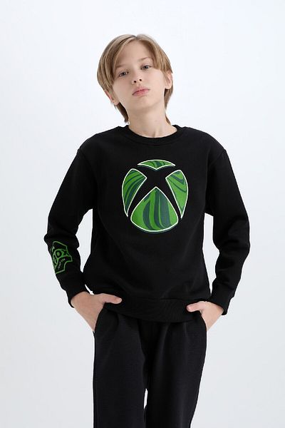 DeFacto Момчешки суитшърт с кръгло деколте Xbox D6744a824wn