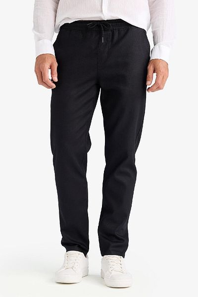 DeFacto Καλοκαιρινό παντελόνι Jogger Basic ίσιο με τσέπες Skinny Leg B4091AX25SP