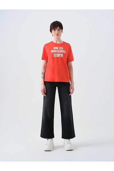 Loft Tricou roșu pentru femei Regular Fit Lf2039129