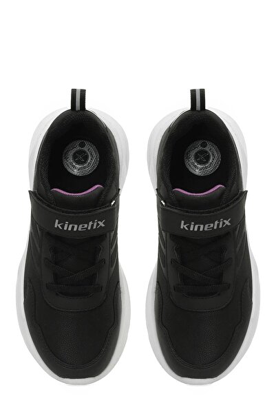Kinetix 101741864 Rugos PU J Siyah-Mor Gümüş Kız Çocuk Spor Ayakk