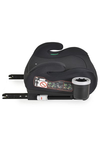 OEM Inaltator Auto cu Isofix Cangaroo I-Swift Negru 125-150cm, Suport sticla cu sistem Anti-Varsare