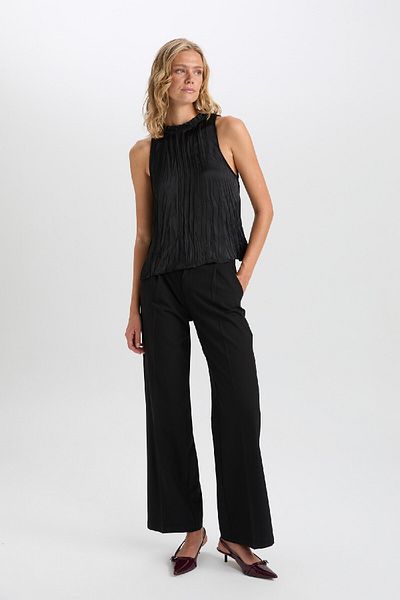 DeFacto Μαύρο Aerobin Tank Top - Regular Fit D8507ax24au