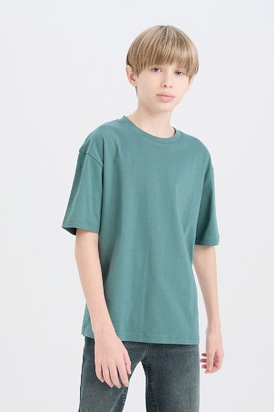 DeFacto Μπλουζάκι για αγόρια Crew Neck Oversize - Κοντό μανίκι, Φαρδιά Εφαρμογή B5927A825SM