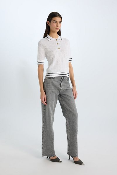DeFacto Regular Fit Polo Neck Sweater D9007Ax25Sp
