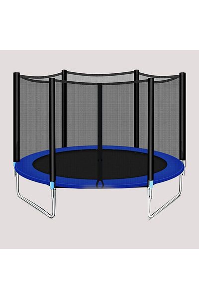 YALLA HomeGym ترامبولين خارجي بطول 6 أقدام، مناسب للأطفال والكبار، مع شبكة أمان
