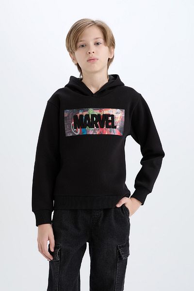 DeFacto Суичър с качулка за момче Marvel Avengers - D6736A824Wn