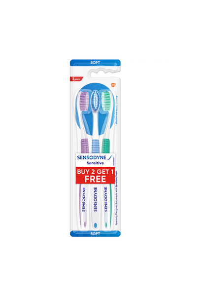 Sensodyne Sensitive Soft toothbrushes, 3 pack