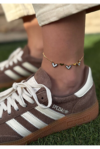 AychaAksesuar Çelik kalpli halhal