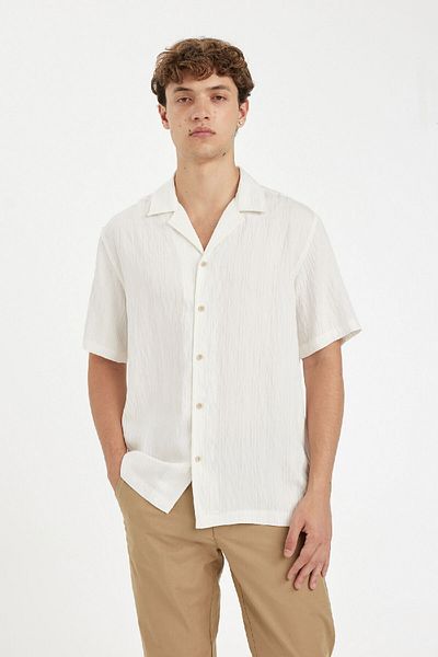 DeFacto Regular Fit Apache Lapel Short Sleeve Shirt D9540Ax24Hs