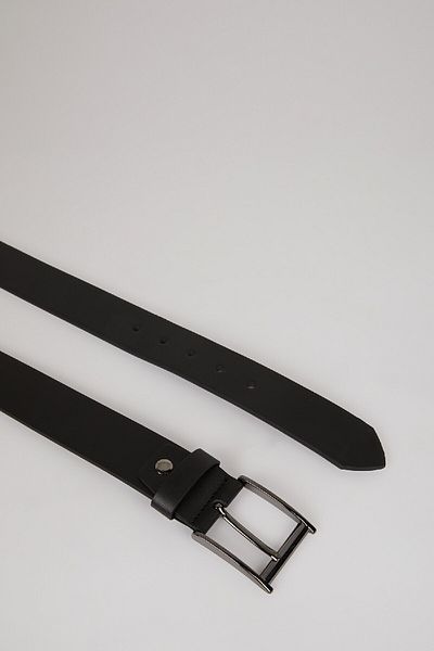 DeFacto Men's Rectangular Buckle S4214Azns, Faux Leather Jean Belt