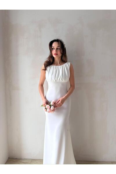 Mooi Butik White Wind Maxi Dress 7401